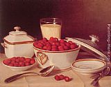 John F Francis Strawberries and Cream painting